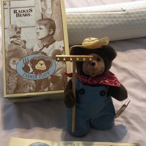 Farmer Floyd Plush Toy - Brown and Blue